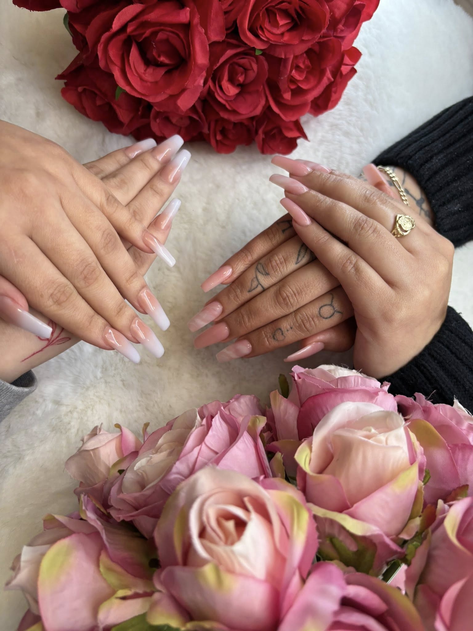 Hanna Nails salon interior — elegant luxury setting